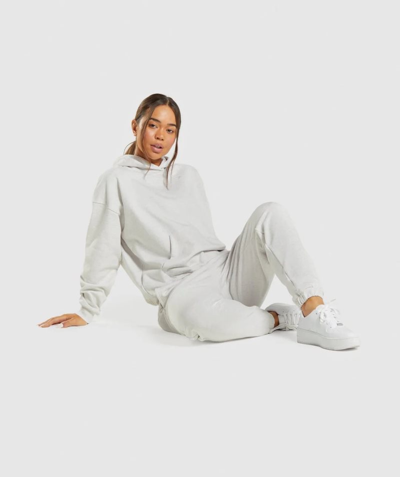 Women's Gymshark Rest Day Sweats Jogger White | CA 6A1D3N